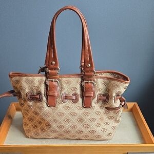Dooney & Bourke Tan and Brown Tote Bag